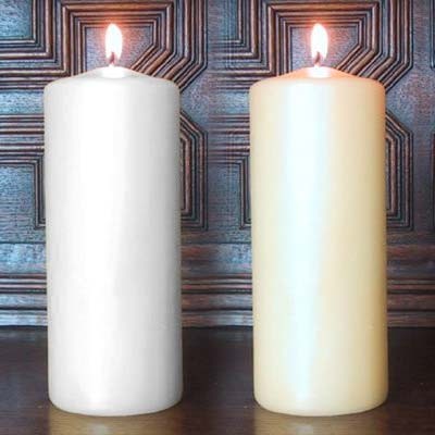 Bolsius - Euro Classic 168 x 68mm Pillar Candle pack of 12 - White or Ivory