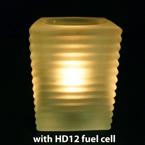With HD12 Real Flame Oil Candle Fuel Cell