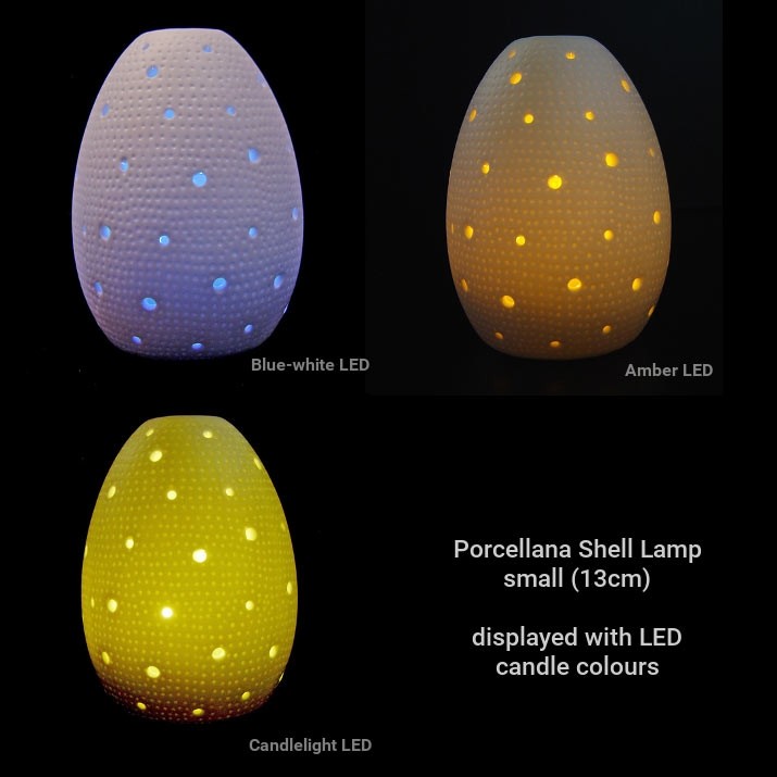 Lamp with LED candle colours