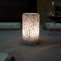 Mini mosaic candle lamp