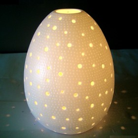 Porcellana Shell Candle Lamp large (20cm tall)