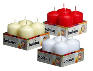 Bolsius - Euro Classic Pillar Candle 60 x 40mm (4 candles / pack)