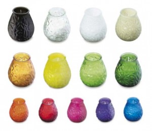 Cafe Table Lamp 'Low Boy' Candle Jar - 13 Colours
