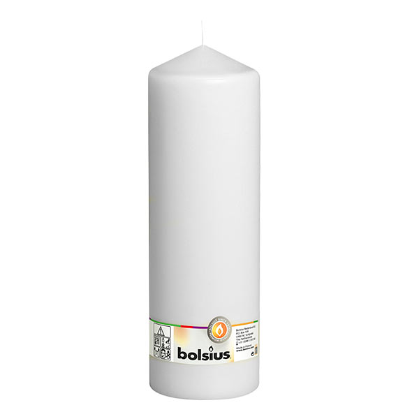 Bolsius - Euro Classic Pillar 300mm x 98mm - White & Ivory - Image 3