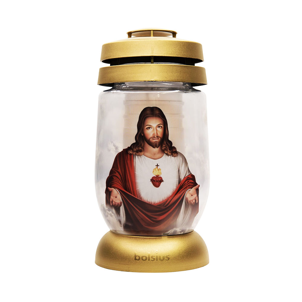 Bolsius Grave Lantern Angel (Gold/Silver)