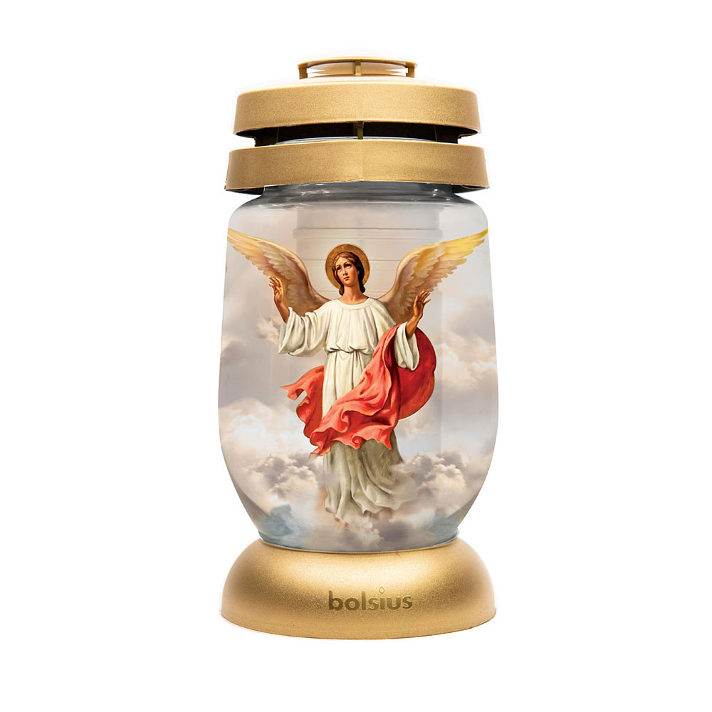 Bolsius Grave Lantern 3D Gold Angel