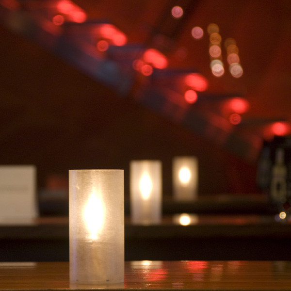 Robust Acrylic Candle Lamp 15cm
