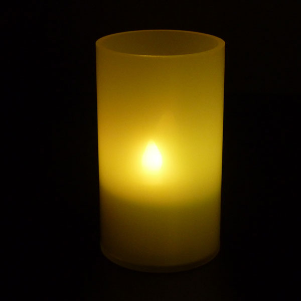 Robust Acrylic Opaque Frosted White Mini Candle Lamp 10cm (LED Candle not included) - Image 2