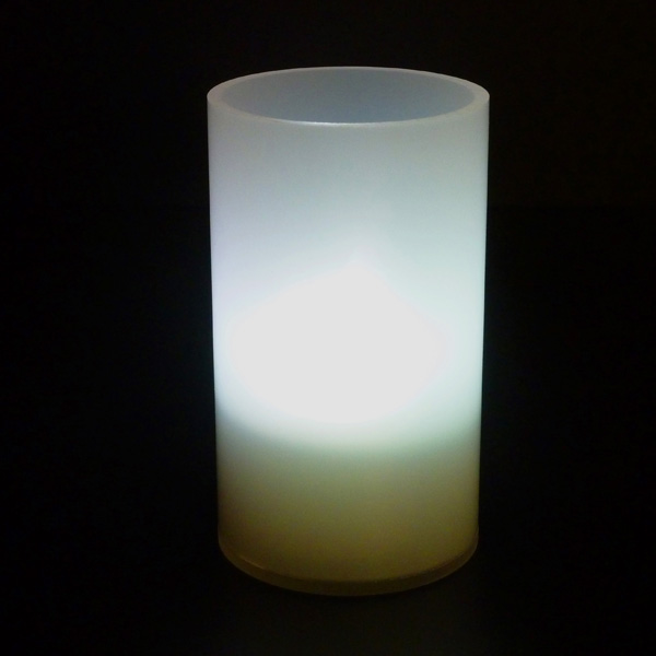Robust Acrylic Opaque Frosted White Mini Candle Lamp 10cm (LED Candle not included)