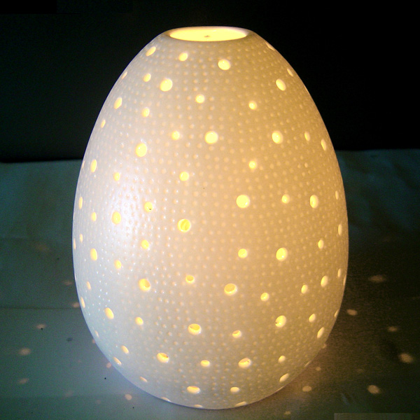 Porcellana Shell Candle Lamp (Large 20cm Tall)